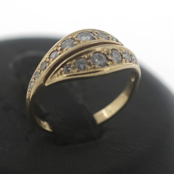 Brillant Gold Ring 750 18 Kt Gelbgold 0,50 Ct Goldring Diamant Wert 1300,-