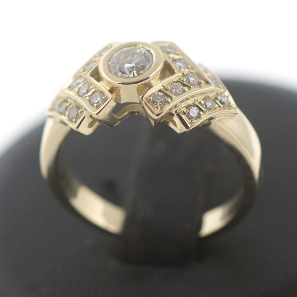 Brillant Ring 585 Gold 14 Kt Gelbgold Diamant Wert 1950,-