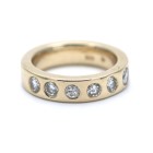 Memory Diamant Ring 585 Gold 14 Kt Gelbgold 1,10 Ct Brillant Sonderpreis Wert 4900,-