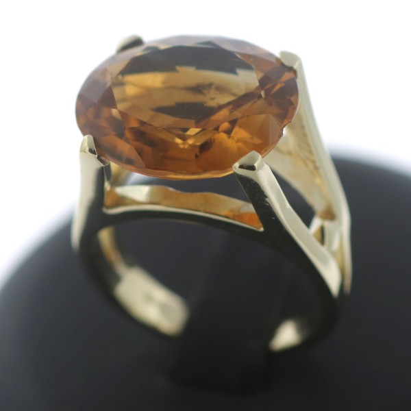 Citrin Ring 585 Gold 14 Kt Gelbgold Edelstein Wert 1260,-