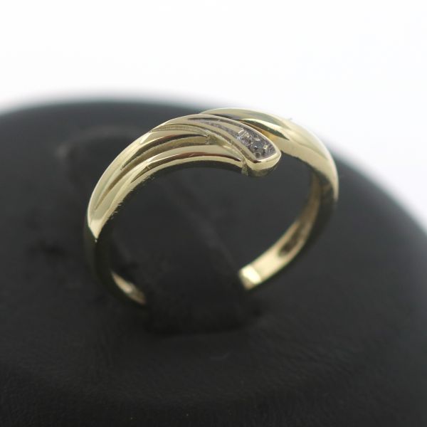 Bicolor Diamant Gold Ring 585 14 Kt Gelbgold Weißgold Wert 220,-