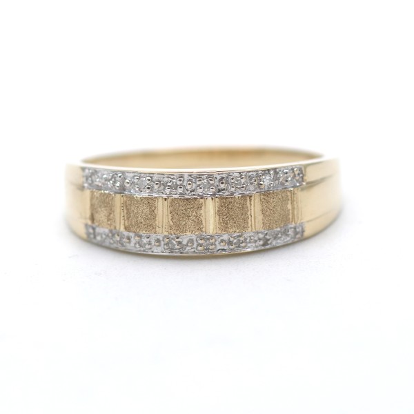 Diamant Ring 375 Gold 9 Karat Bicolor Wert 490,-