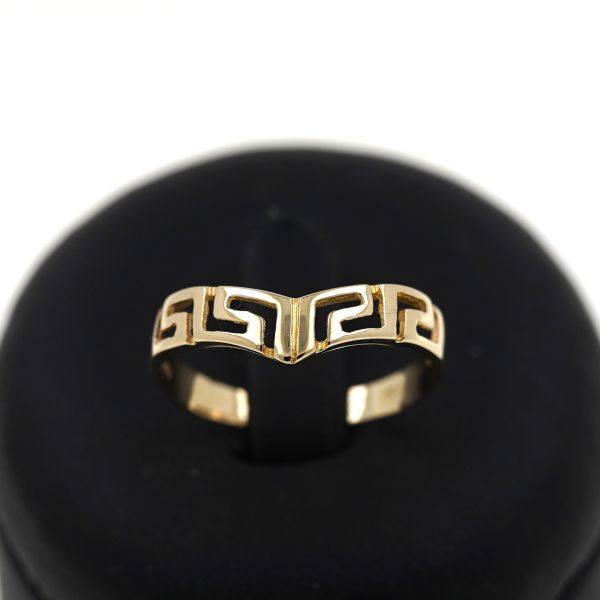 Ring 585 Gold 14 Kt Gelbgold Greco Muster Wert 310,-