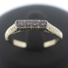 0,20 Ct Diamant Ring 585 Gold Brillant 14 Kt Gelbgold Antik Wert 1200,-
