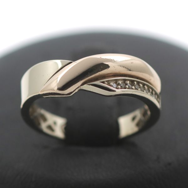 Brillant Gold Ring 750 18 Kt Gelbgold 0,09 Ct Diamant Goldring Damen Wert 900,-