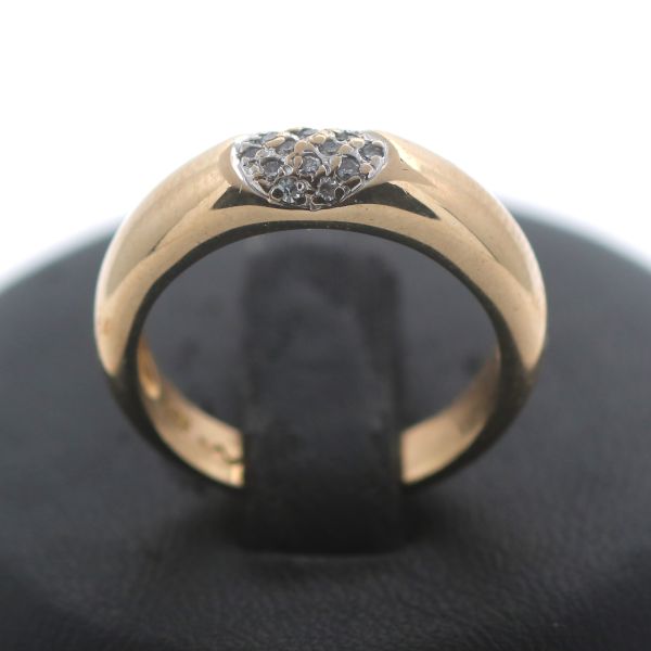 Diamant Ring 585 Gold 0,15 Ct 14 Kt Bicolor Wert 890,-