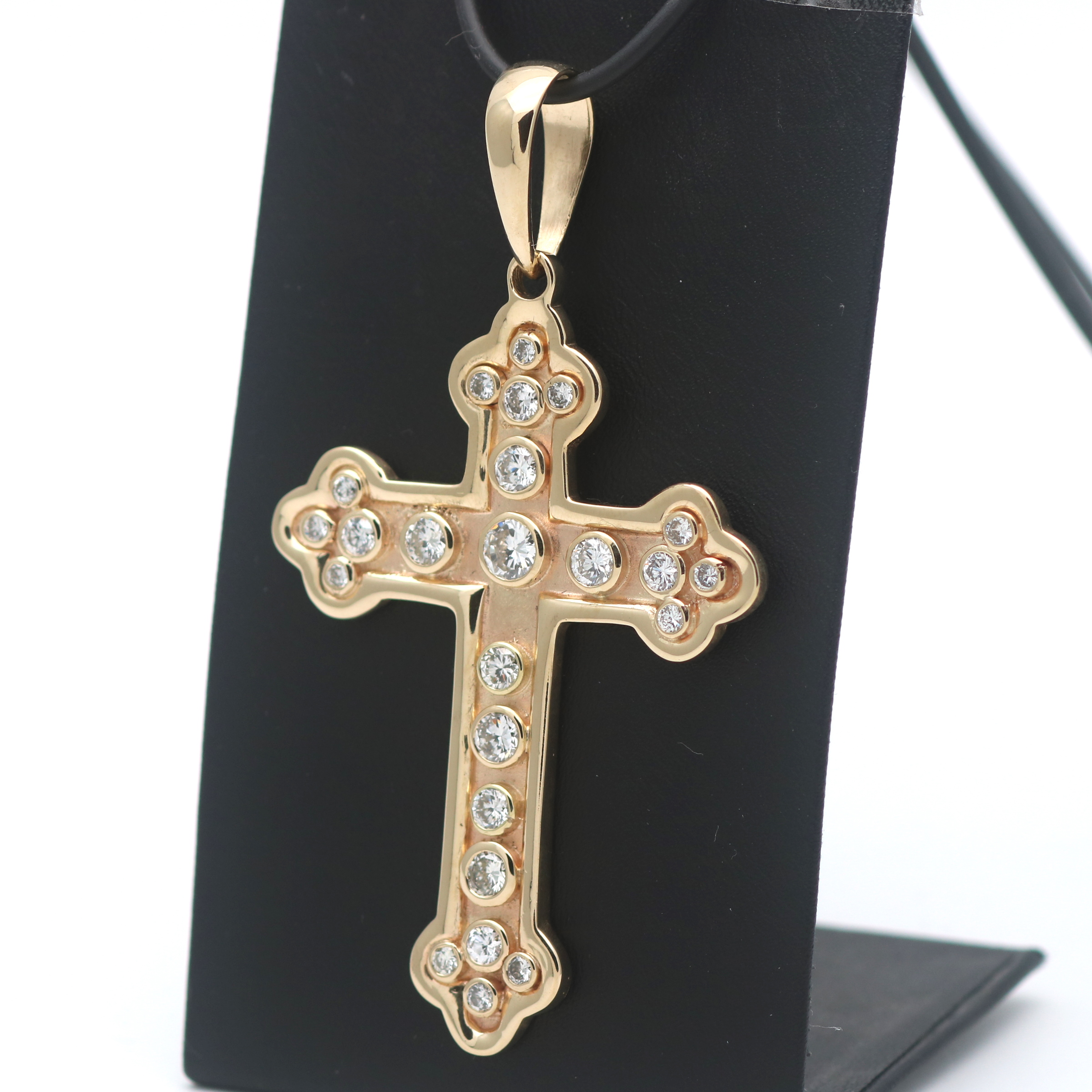 Diamond Cross! Kreuz Anhänger Gold 585 Diamanten 0,3 Karat, 359,00 €