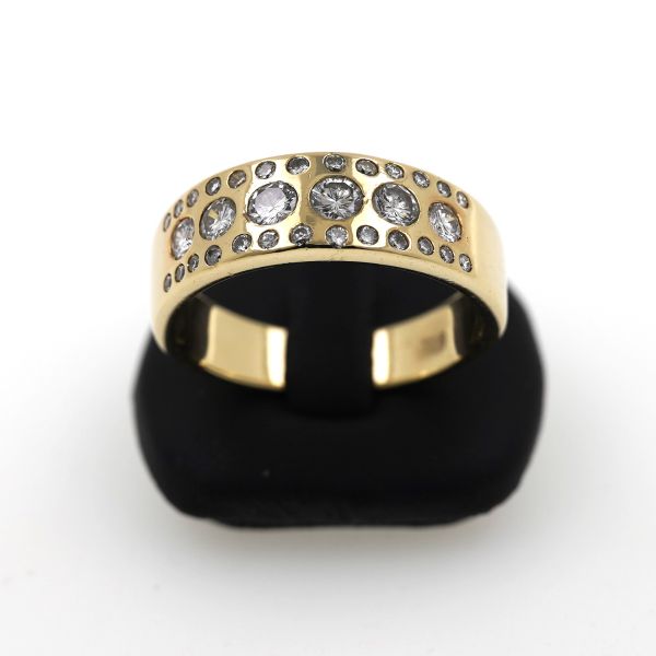 Brillant Diamant Ring 585 Gold 14 Kt Gelbgold 1,00 CT Wert 2300,-