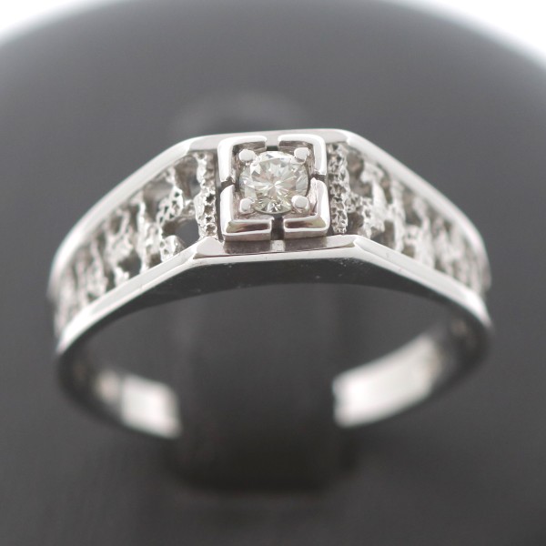 Solitär Brillant Ring 585 Gold Diamant 14 Kt Weißgold Verlobung Wert 580,-