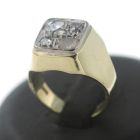 Brillant Gold Ring 585 14 Kt Gelbgold Diamantrosen Sonderpreis Wert 1500,-