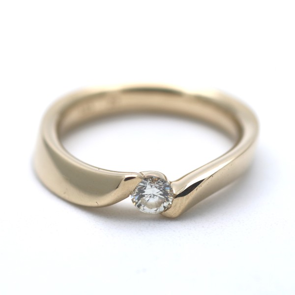 Solitär Brillant Ring 585 Gold 14 Kt Gelbgold Diamant Wert 820,-