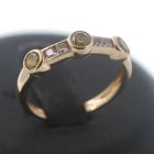 Citrin Ring 585 Gold 14 Kt Bicolor Edelstein Zirkonia Wert 360,-