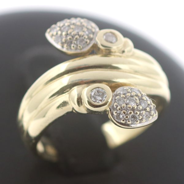 Diamant Ring 585 Gold Schlange 14 Karat Brillant Gelbgold Wert 1100,-