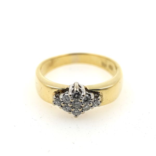 Ring 585 Gold 14 Karat Diamant 0,30 CT Brillant Gelbgold Wert 1100,-